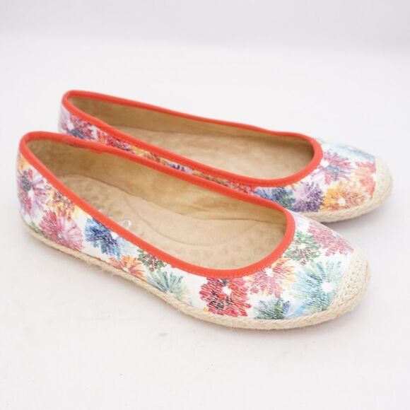 Michelle D Floral Espadrille Flats, Size 6.5 - Picture 8 of 11
